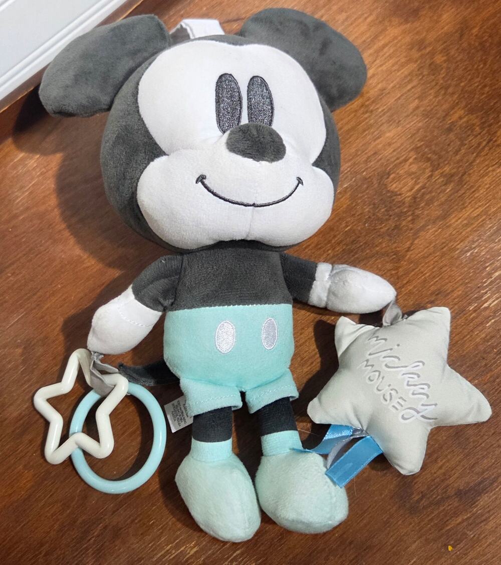 Kids Preferred Disney Baby Mickey Mouse Activity Plush Toy Star Teether Rings